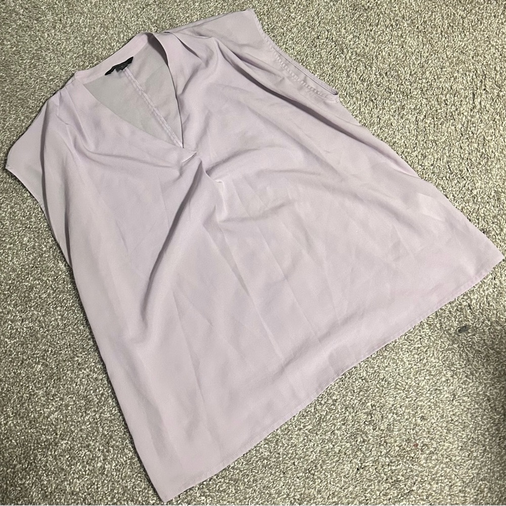 Banana Republic Light Purple V-Neck Blouse